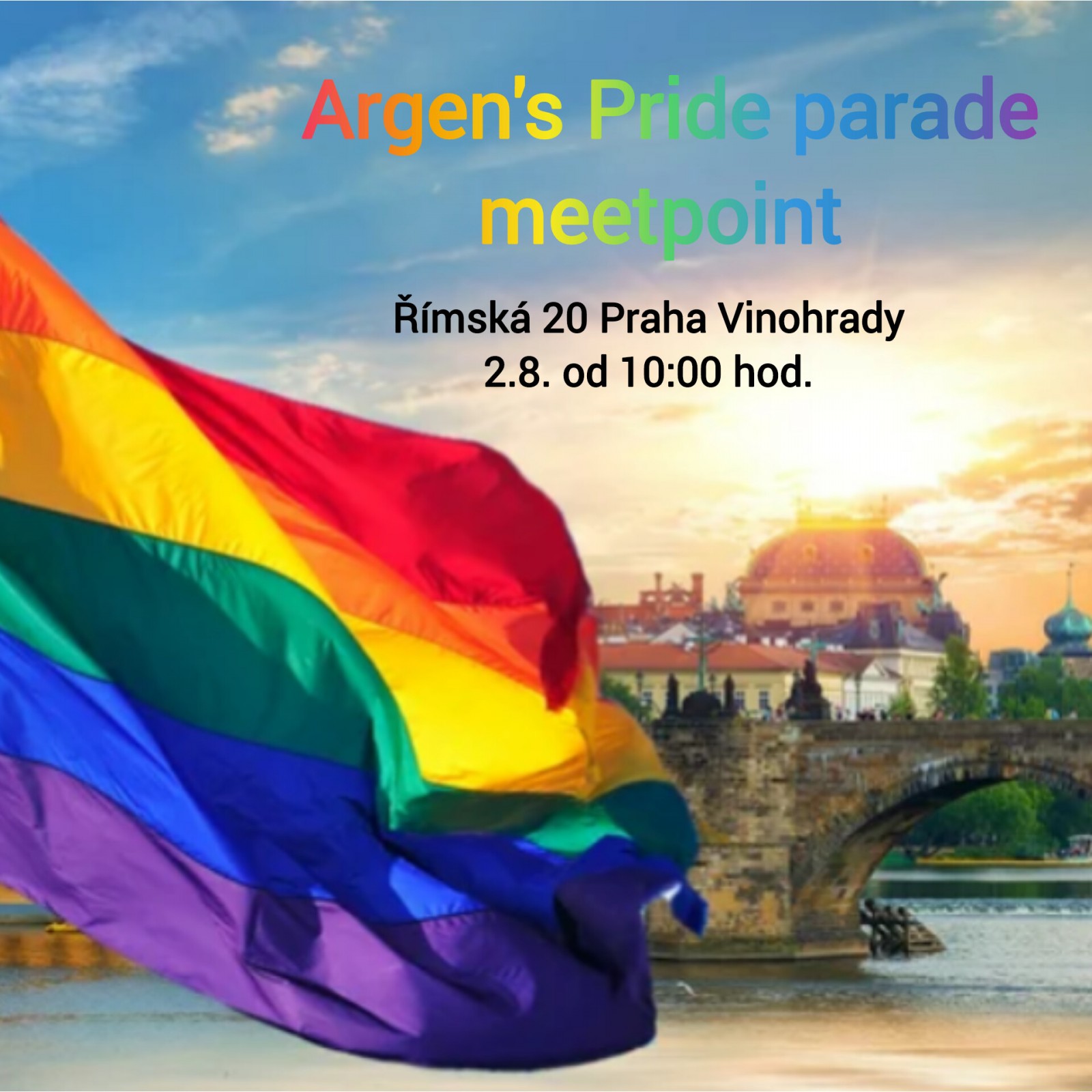 Argen's Pride parade meetpoint - 2025-08-02T10:00 - Římská 20 