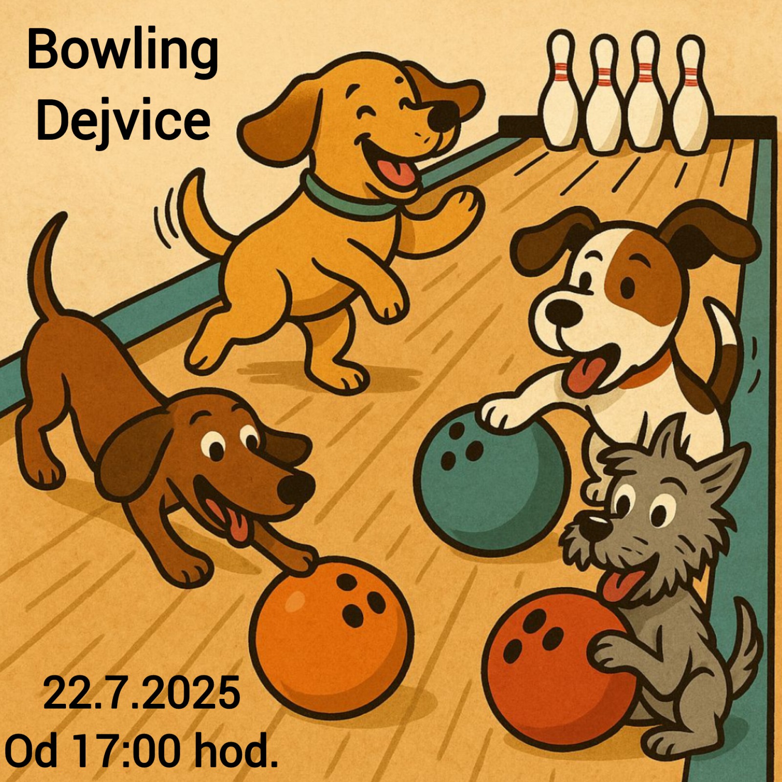 Bowling - hrátky s koulema - 2025-07-22T17:00 - Bílá 6, Praha - Dejvice