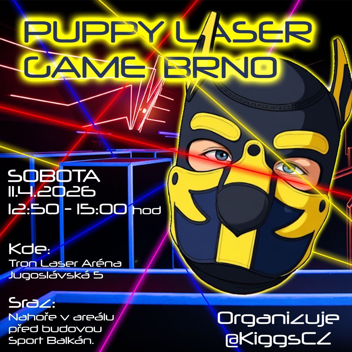 Puppy Laser game Brno - 2026-04-11T12:50 - Tron Laser Aréna